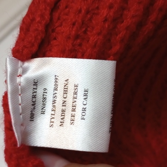 Notations Womens Cardigan Sz L Red Knit Cozy Fall Warm Comfy Winter Holiday - Picture 3 of 6
